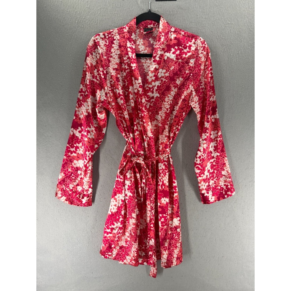 Apt 9 Robe Womens S Red White Satin Coquette Feminine‎ Soft Girl Romantic Luxe